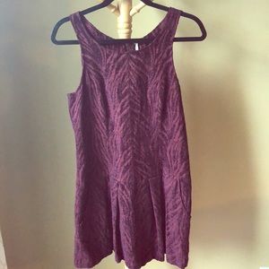 Free people burgundy mini dress size 8